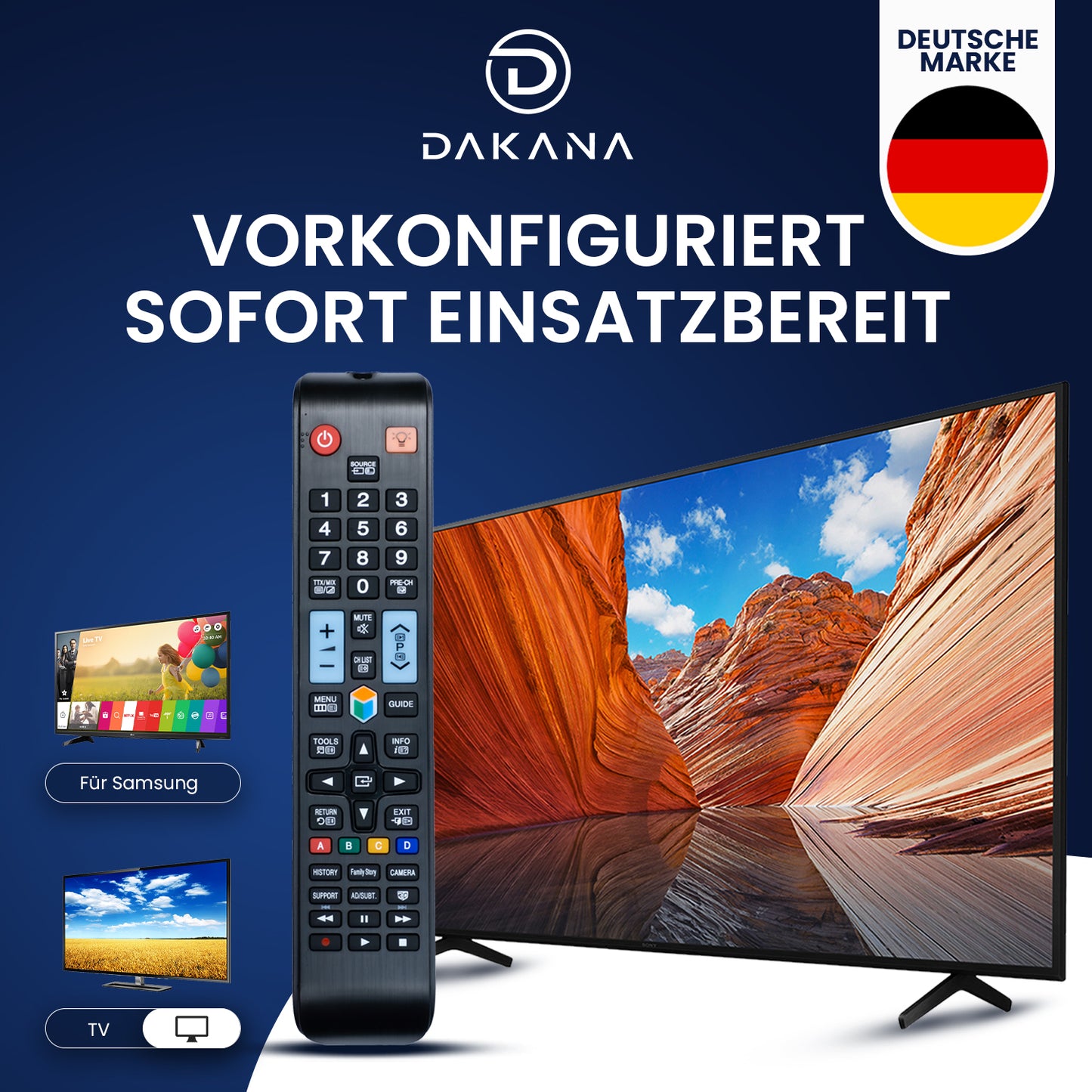 Dakana Fernbedienung für Samsung AA59-00638a