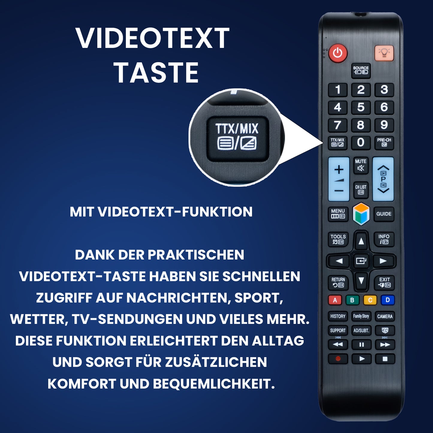 Dakana Fernbedienung für Samsung AA59-00638a