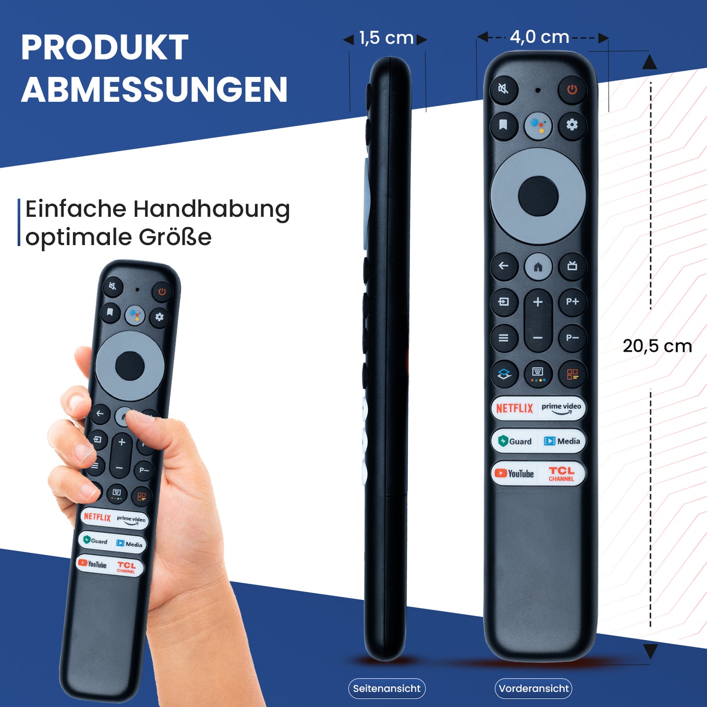 Dakana Fernbedienung für TCL RC902V