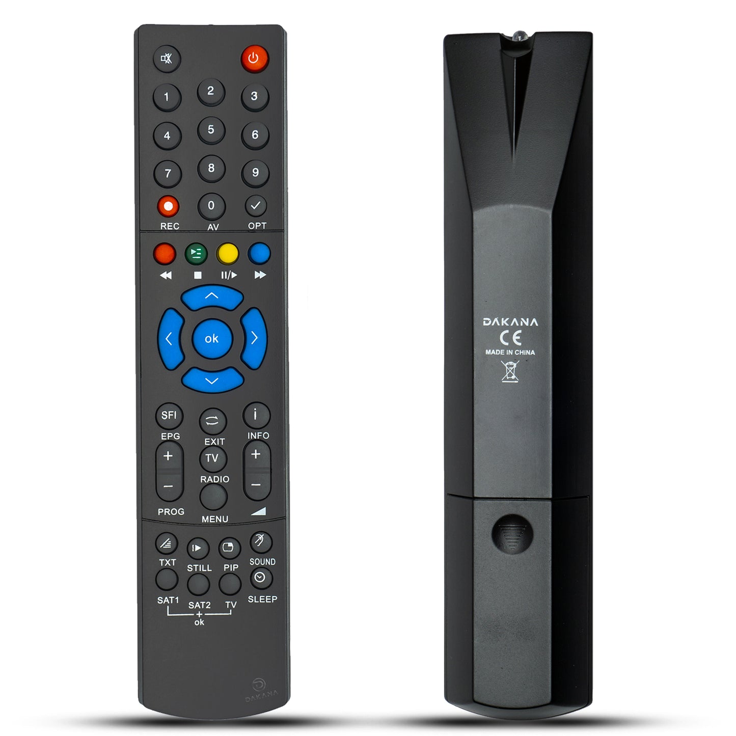 Dakana Ferbedienung für Technisat PVR235 (Schwarz)