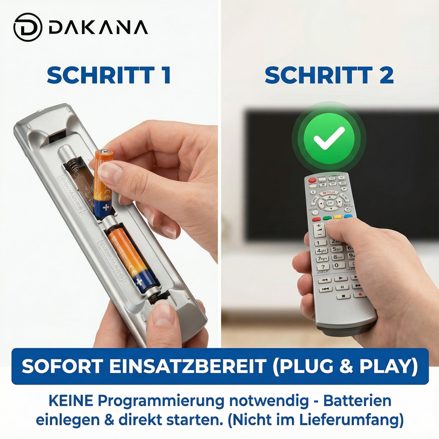 Dakana Fernbedienung für Panasonic N2QAYB001010