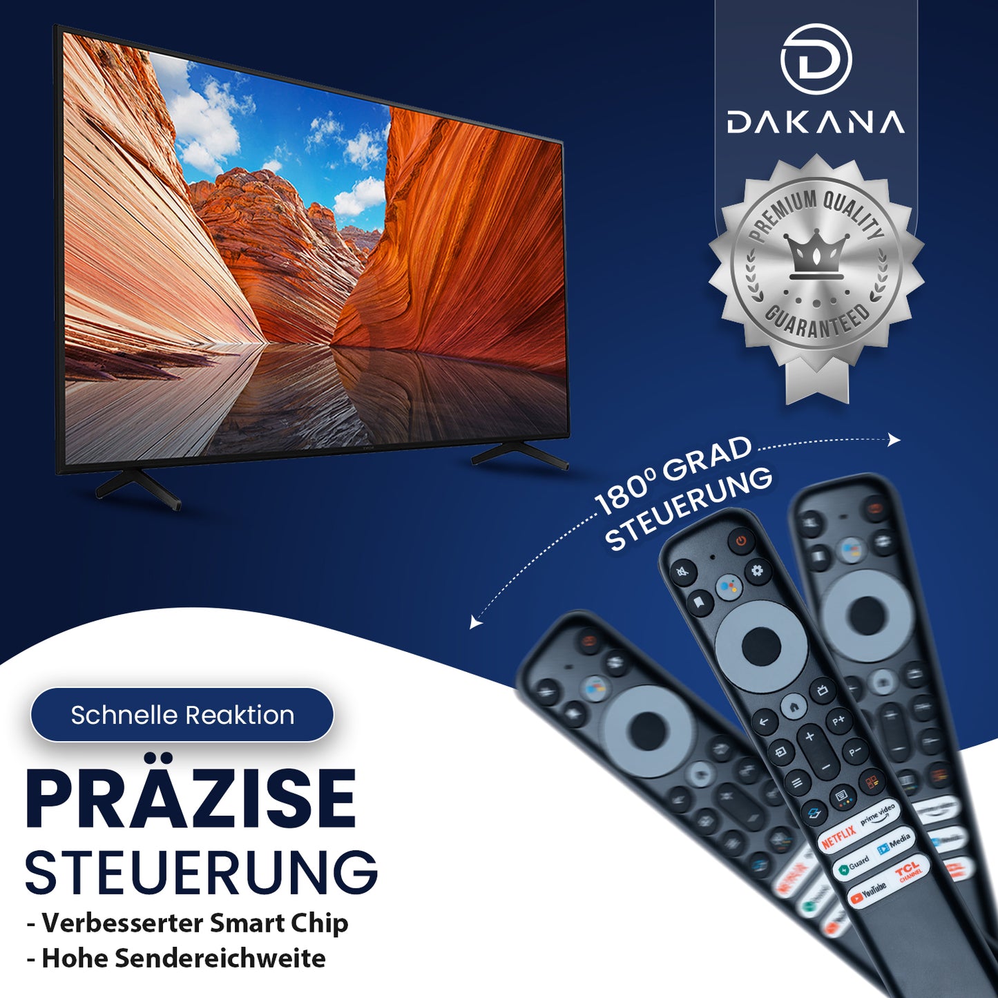 Dakana Fernbedienung für TCL RC902V